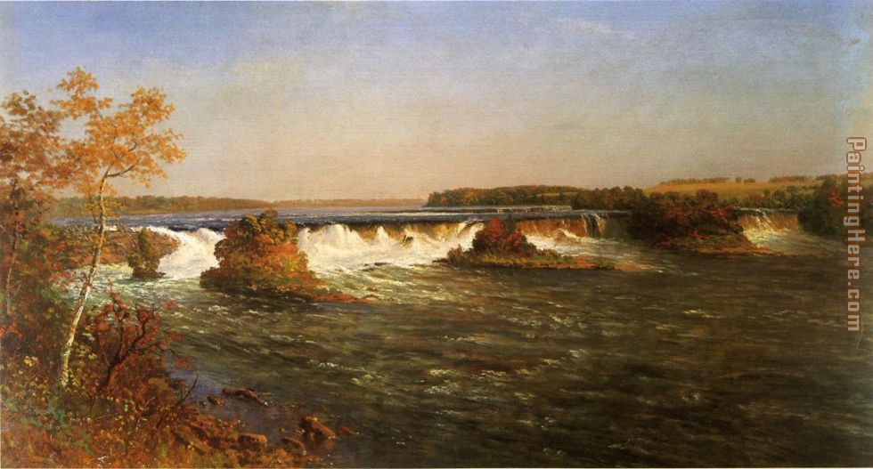 Falls of St painting - Albert Bierstadt Falls of St art painting